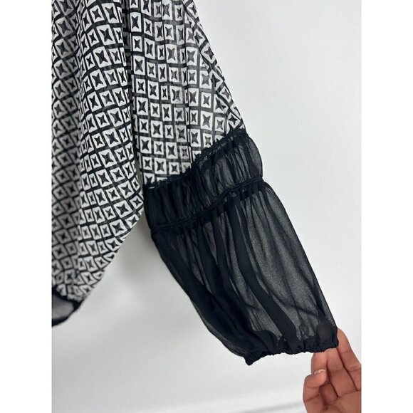 Free People Intimately Free Jolene Bodysuit Black And White Size Small - Picture 3 of 7